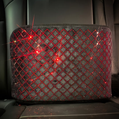 Rhinestone Car Seat Back Organizer & Purse Holder – Bling Crystal Handbag Hanger for Women, Pet Barrier for Dogs & Kids, Universal SUV Truck Car Accessories Gift for Girls