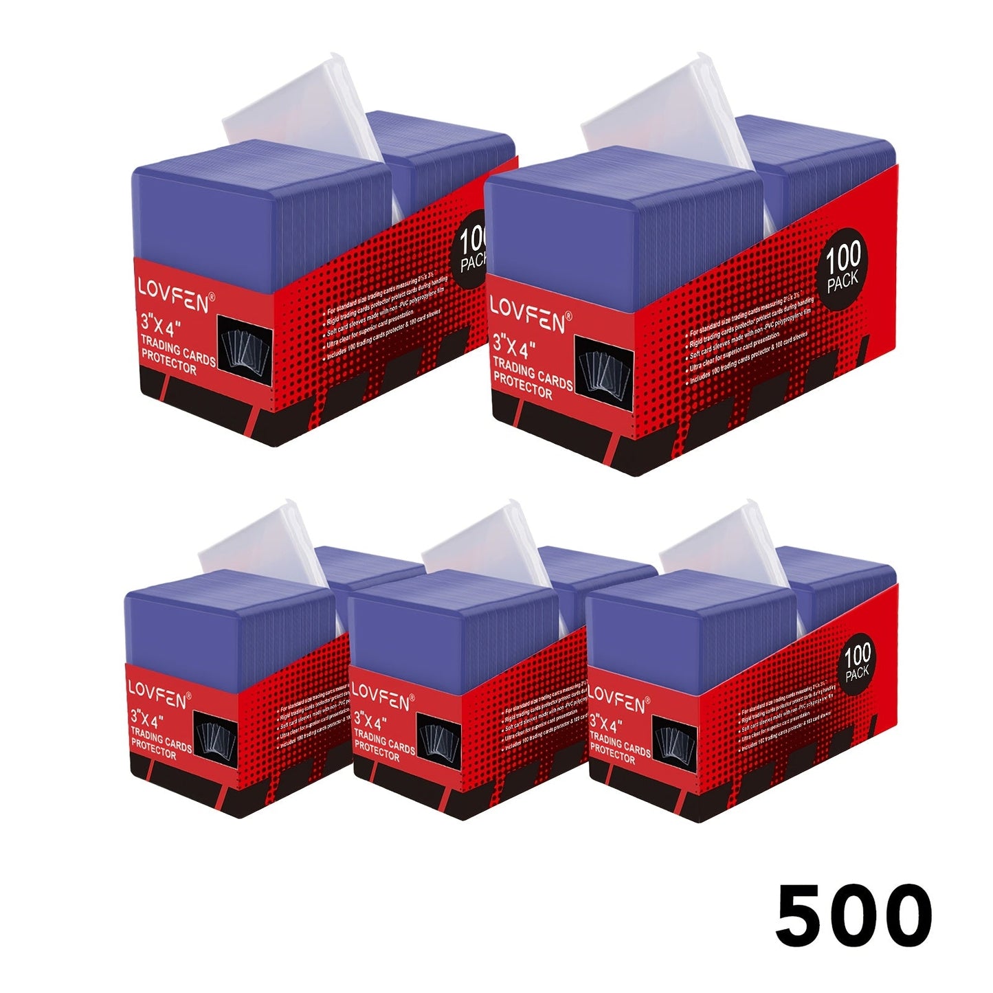 Top Loader Card Sleeves Combo Set 100/500/1000/2000pcs – 35pt 3x4 Inch Hard Card Holders with Soft Sleeves for Baseball, Football, Soccer & Collectible Trading Cards Protection