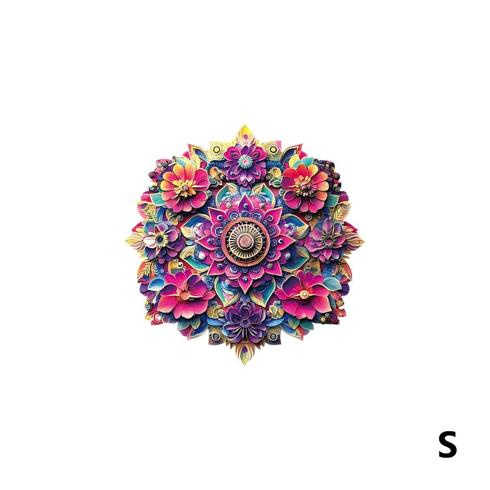 Wooden Mandala Puzzle for Adults – Unique Irregular Animal Shaped Pieces, Exquisite Gift Box, Decorative Art Jigsaw Brain Teaser, Birthday Christmas Holiday Gift for Women Men Teens