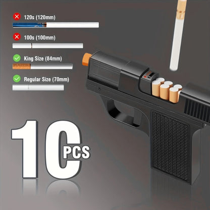 Blue Flame Torch Lighter with Adjustable Flame, Windproof Butane Cigar Lighter for BBQ Outdoor Survival Kitchen, Creative Cigarette Case Lighter with Gift Box Packaging – Men's Gift (Butane Not Included)