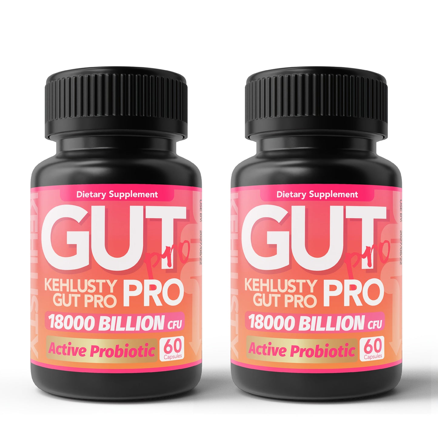 Probiotics 18000 Billion CFU Capsules — Lactobacillus & Bifidobacterium Multi-Strain Formula | Gut Microbiome Digestive Bloating & Immune Support for Women & Men | 60 Capsules Per Bottle