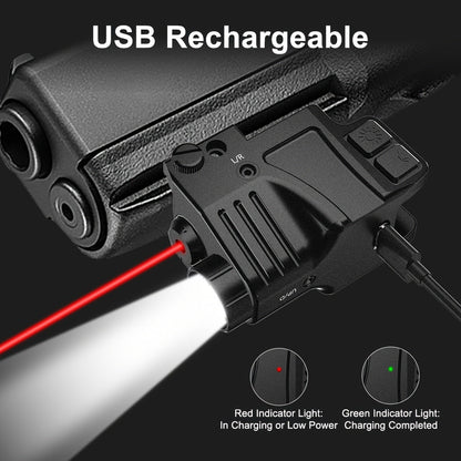 Green Laser Sight USB-C Rechargeable - Picatinny Rail Dot Sight with Vibration-Resistant Lock, 532nm Class IIIA, for Hunting, Competition & Tactical Use