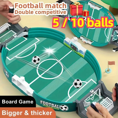 Portable Tabletop Football Game Set – Stand-Alone Table Design, Durable PP Material, 6 or 10 Balls, Family Party Board Game for Christmas Halloween Thanksgiving, Fun for Kids & Adults
