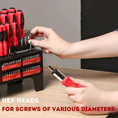 Precision Screwdriver Set Magnetic Insulated - 10/100/126/132 Piece Hex Bit Kit for Electronics Phone Auto Repair DIY with Organized Storage Case