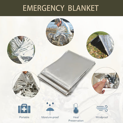 Tactical Bleeding Control Kit IFAK 9pcs - Trauma First Aid Kit with Tourniquet Chest Seal Compressed Gauze Emergency Blanket Nasal Airway & Trauma Shear for Hunting Camping Outdoor Emergency Backpacking