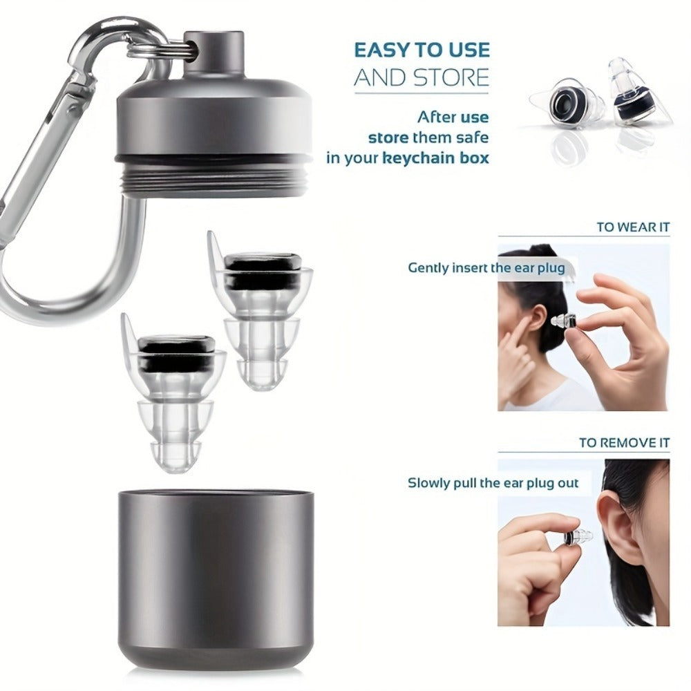 High Fidelity Earplugs for Concerts Musicians 24dB Noise Reduction – Advanced Filter Technology Ear Protection for Music Festivals, DJs, Nightclub, Drummers, Professional Work and Industrial Use