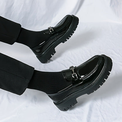 Men's Loafers & Slip-Ons - Platform Sole & Metal Detail 219237