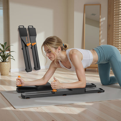 Multifunctional Ab Trainer Pilates Board – Detachable Anti-Slip Quiet Design, Portable Pilates Reformer for Core Workouts & Home Fitness for Women
