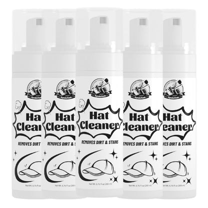 Hat Cleaner Foam Spray – Professional Stain Remover for Wool, Felt & Fur Hats, Removes Dirt, Sweat & Fingerprints, 6.76 Fl Oz (200ml), All-Season Hat Care, Great Gift for Hat Lovers (1/2/3/5 Pack)