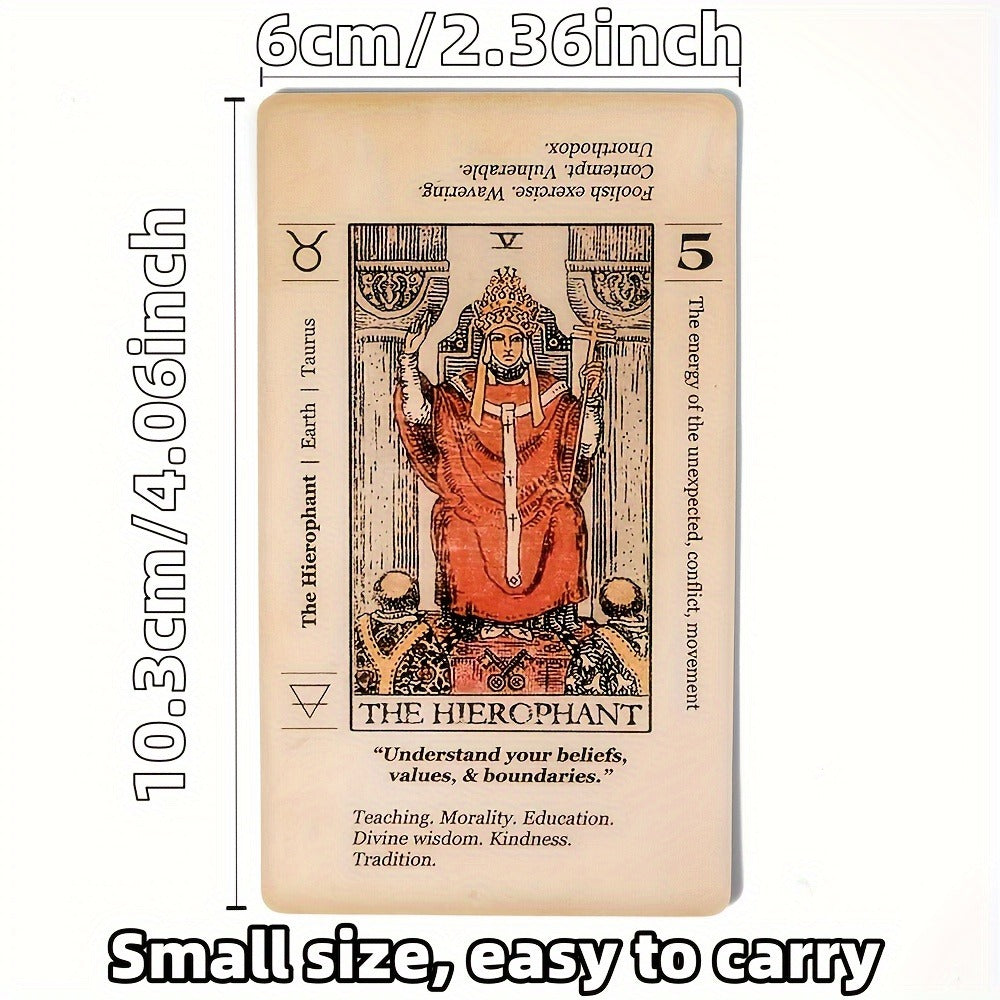 Tarot Cards 78-Card Deck with PDF Guidebook for Beginners – Complete Vintage Spiritual Reading Set, Full Major & Minor Arcana, Beginner-Friendly Gift for Women Teens Adults