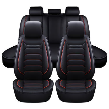 Faux Leather Car Seat Covers 5-Seat Full Set – Waterproof 360° Protection, Foam Padding, Universal Fit for SUV, Truck & Sedan (6 Colors)