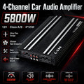Option: 10-Inch 600W Car Subwoofer Or 4-Channel Car Amplifier. Car Audio Upgrade Kit 2-in-1 Choice, 10 Inch 600W Ultra-Thin Subwoofer Under-Seat Hidden Install, OR 4-Channel 4×55W Amplifier For Full-Range Sound Enhancement, Without Battery