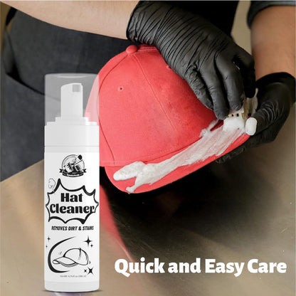 Hat Cleaner Foam Spray – Professional Stain Remover for Wool, Felt & Fur Hats, Removes Dirt, Sweat & Fingerprints, 6.76 Fl Oz (200ml), All-Season Hat Care, Great Gift for Hat Lovers (1/2/3/5 Pack)