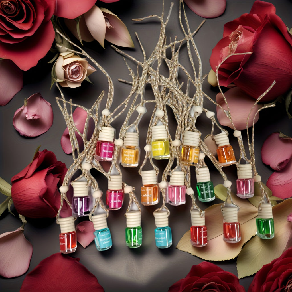 [18pcs Car Air Freshener] 18pcs Car Air Freshener, Car Accessories, Car Accessories for Men And Women, Car Fresheners, Air Freshener Car, Car Decor, Air Freshener, Car Essentials for Women, Car Decor, Car Diffuser, Air Freshener, Car Freshener, 18 Bottles