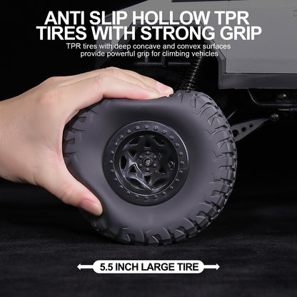 Giant 18 Inch RC Monster Truck with Free Bonus Mini RC Motorcycle – 4WD Powerful Climbing All-Terrain Shockproof Remote Control Pickup Truck, Best Birthday Christmas Gift for Kids Boys Ages 6+