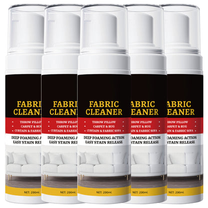 Upholstery Cleaner Spray Multi-Fabric Stain Remover 6.76oz Spot Cleaner for Couch Sofa Rug Carpet Clothes Car Seat Mattress Laundry Multi-Purpose Fabric Cleaner for Home and Car 1 2 3 4 5 Pack