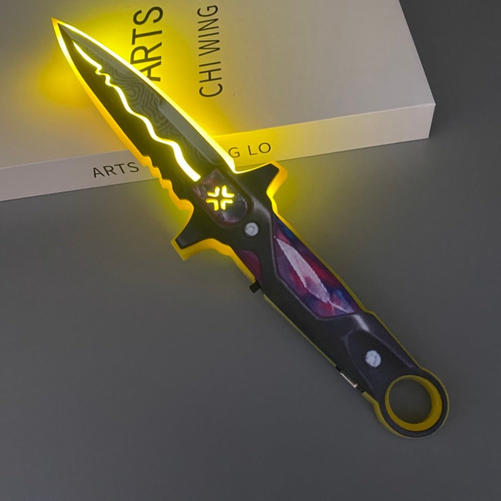 LED Light-Up Katana Toy Sword – Anime Cosplay Prop for Kids & Teens, Glowing Samurai Ninja Sword, Halloween Party Photo Prop, Blue Red Yellow Green, 11.8in 30cm