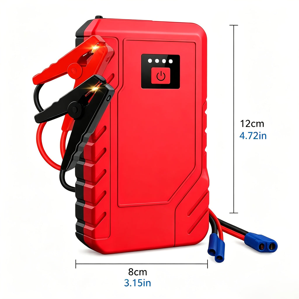 15000A Peak 250PSI, Portable Emergency Starter, Car Charger, USB Type-C, LED Emergency Lighting, 2.11 Gallons Gasoline/1.85 Gallons Diesel Fast Charging - Rechargeable Lithium Polymer Battery. Suitable As A Holiday Gift for Christmas And Halloween.