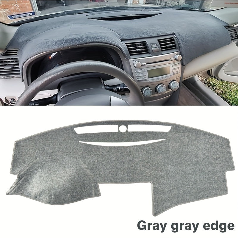 for TOYOTA Camry 2007-2011 Dashboard Cover Mat - Grey Polyester, Anti-UV Sunshade with Non-Slip Base, Fit for Enhanced Interior Protection, Vehicle Accessory|Neutral Grey Shade|Durable Fabric, MAGIKEY