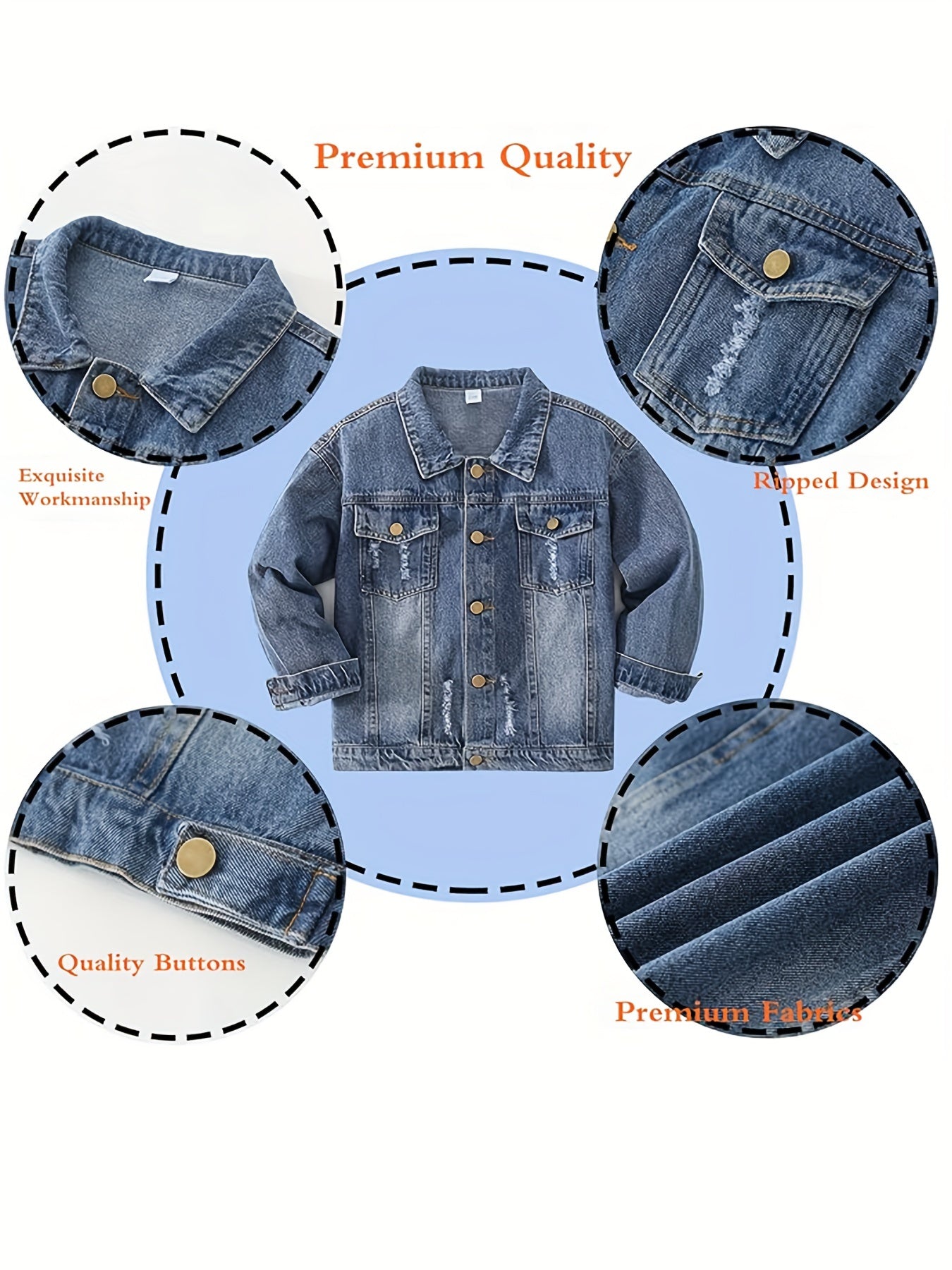 Kids' Denim Outerwear - Everyday Style