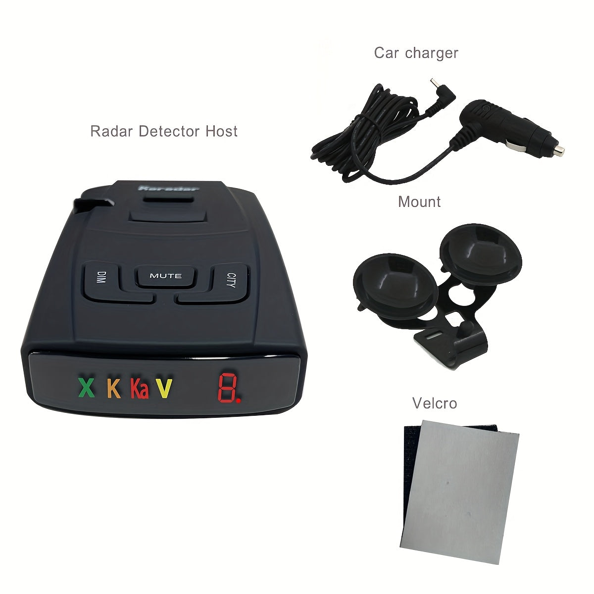BELESH S360 Radar Detector for Cars - Long Range Laser & X/K/KA Band Detection, Voice Alerts, City/Highway Mode, VG-2 Undetectable, False Alert Filter, 360° P.C Speed Trap Warning System