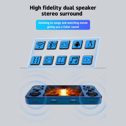 Anbernic RG353M Retro Handheld Game Console - CNC Aluminum Alloy Dual OS Android Linux 3.5" IPS Touchscreen HDMI Hall Joystick 3500mAh Gaming Handheld