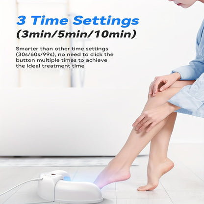 Nail Fungus Laser Treatment Device FDA Cleared - Blue Light 470nm & Infrared 910nm, 3/5/10 Min Timer, Toenail Fingernail Onychomycosis Cleaner Therapy Tool