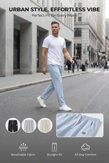 Men's Casual Trousers - Stretch Weekend Style