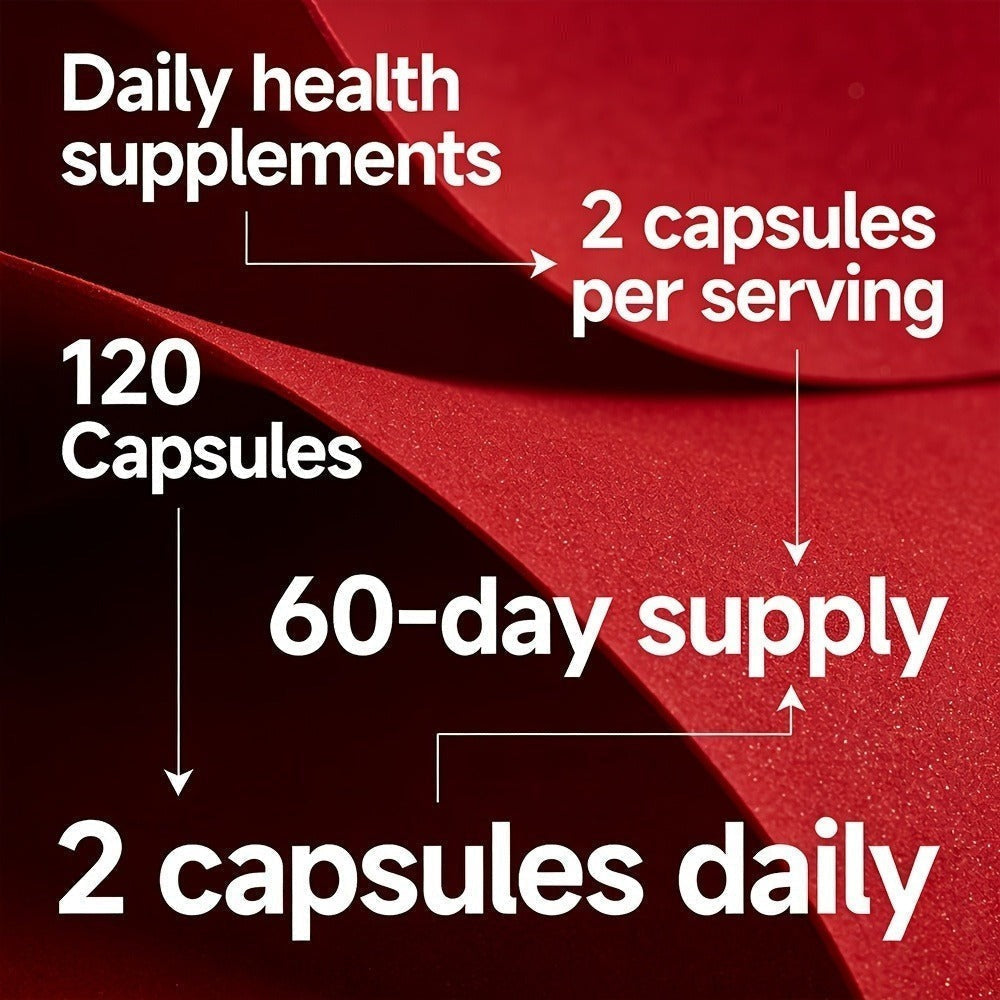 Saw Palmetto Ginseng Maca Men's Prostate & Vitality Supplement – 120 Capsules Plant-Based Daily Formula for Male Wellness, Energy & Hormonal Balance Support