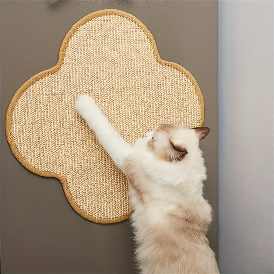 Cactus Cat Scratching Mat – Natural Sisal Rope Claw Sharpening Board for Indoor & Outdoor Use | Mess-Free Design | Cat Lover Gift