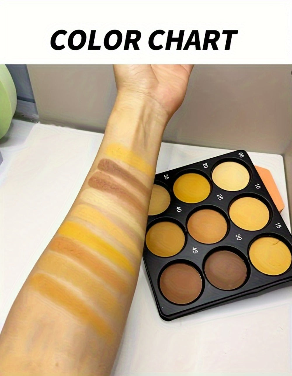 9 Color Contour Palette Matte Waterproof Full Coverage Concealer Eyeshadow Foundation Primer Oil Control 3D Face Sculpting Natural Makeup Kit for Women All Skin Types