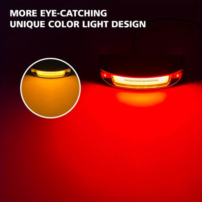 LED Car Side Marker Lights – Strobe Warning Flashing Signal Light for Truck Car Night Driving Safety, High/Low Brightness, 2pcs (Red/Yellow/Blue/Green/White)