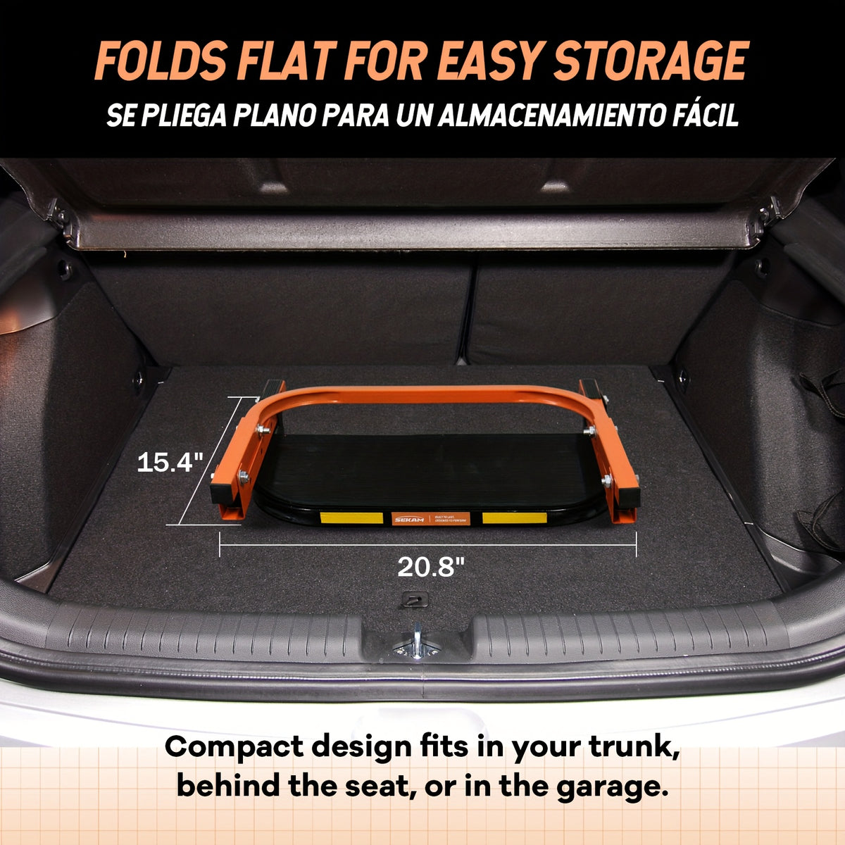 Heavy Duty Foldable Tire Step with Anti-Slip Texture, Adjustable Height, 300/650 LBS Load Capacity, Fits Tires Up to 13.5" And 15" Wide, Portable Roof Rack Climbing Step, Universal Car Additions for Truck SUV Trailer