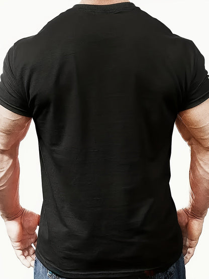 Men's Graphic T-Shirt - Crew Neck Short Sleeve Modern Style
