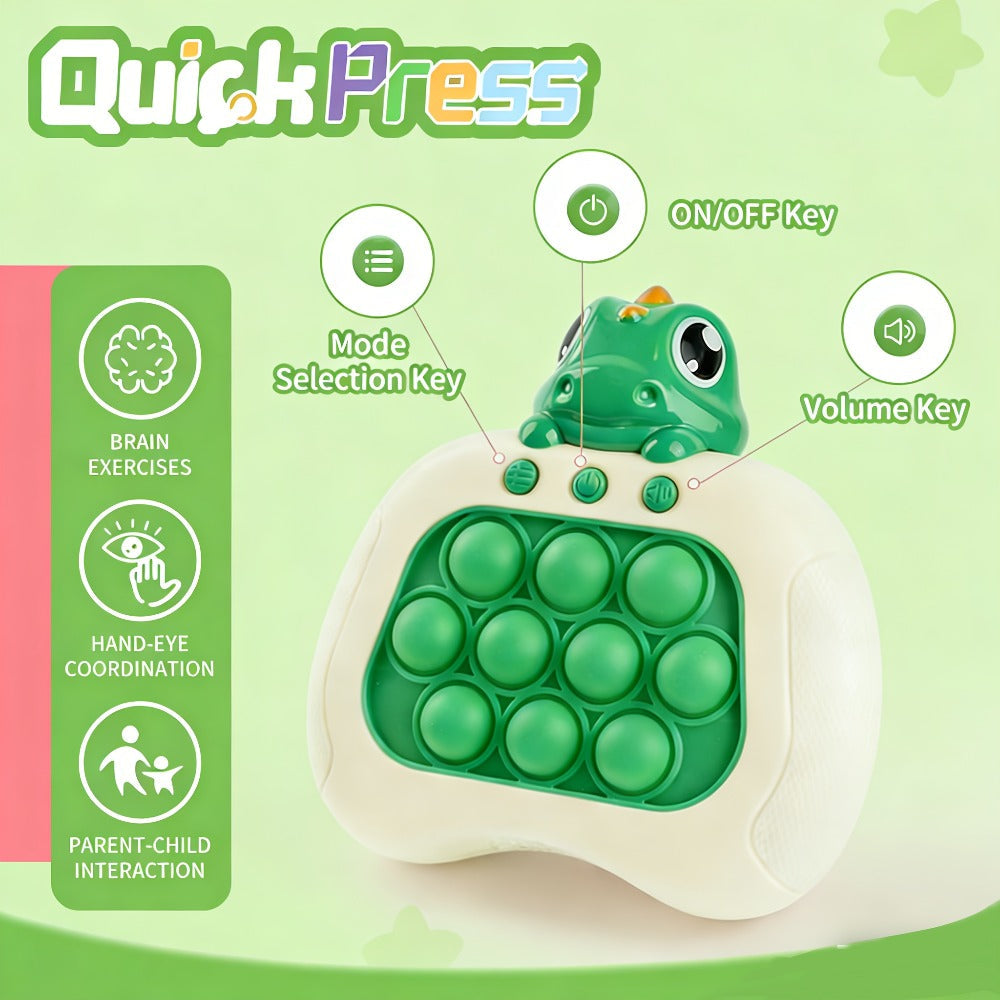 Santa Claus Pop Up Brain Game Toy for Kids – Interactive Click Music Memory Training Toy to Boost Focus Logic Animal Shaped Christmas Gift for Boys Girls