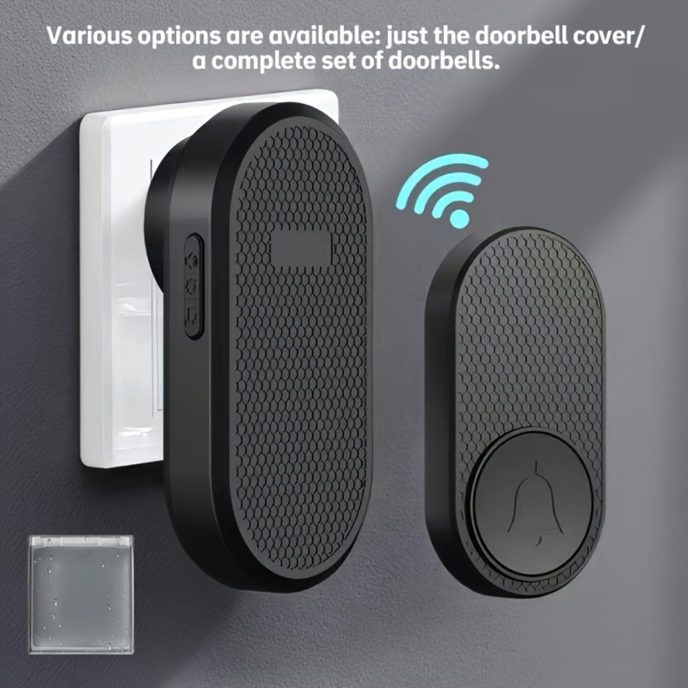 Wireless Doorbell Battery Powered – 33 Melodies, 4 Volume Levels, 1000-Foot Range, Durable Plug-In Receiver, Easy Install, for Home, Apartment, Office & Commercial Use (Enhanced Edition)