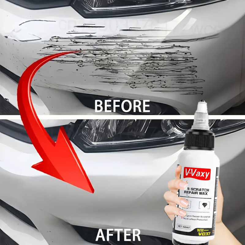 Car Scratch Remover Kit – Paint Scratch Repair Wax with Sponge & Towel, Deep Scratch Polish for All Vehicles