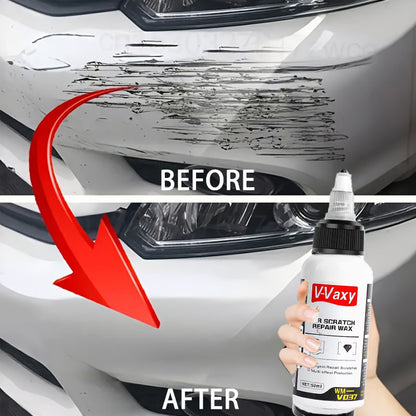 Car Scratch Remover Kit – Paint Scratch Repair Wax with Sponge & Towel, Deep Scratch Polish for All Vehicles