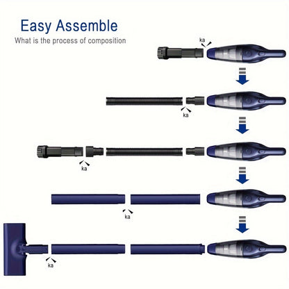 High Power Cordless Vacuum Cleaner for Carpet, Pet Hair & Hard Floors - Wireless Lightweight Household Vacuum with Strong Suction for Home, Car, RV & Kitchen, Ultra-Light Deep Cleaning, Multiple Colors