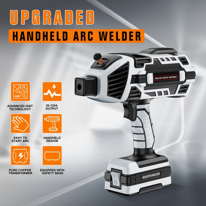 Portable ARC Welder 110V IGBT Inverter – 6-Level Adjustable Current 20-120A, Handheld MMA Stick Welder with Auto Protection, Remote Control & Full Accessories