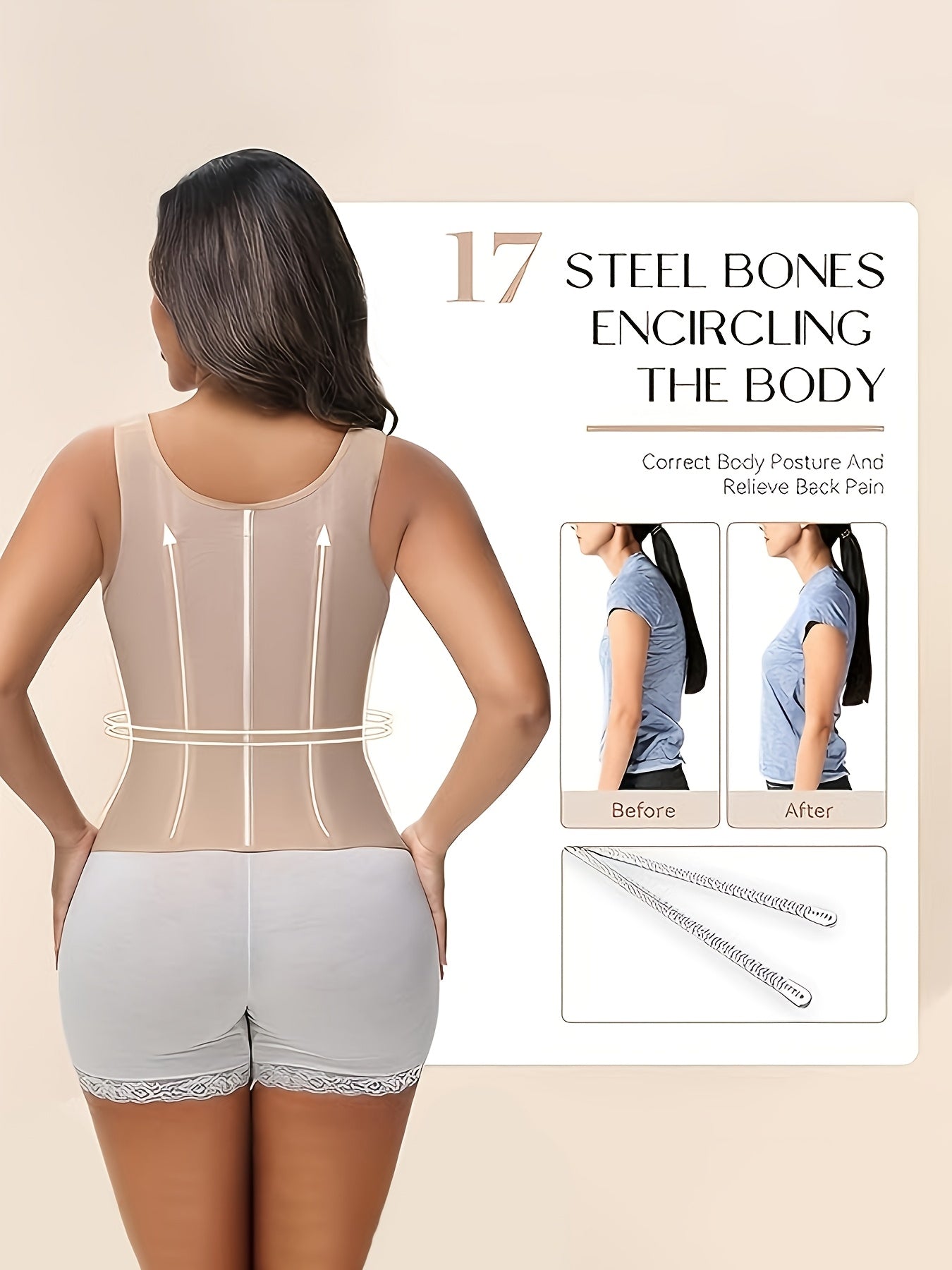 Women's Waist Trainer Shapewear - Versatile Everyday Style 25861