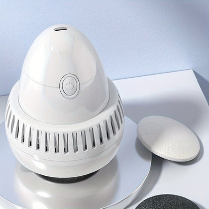 Callus Remover for Feet Electric Automatic Foot Grinder Rechargeable Dead Skin Exfoliator Pedicure Machine Foot File Scrubber for Cracked Heels Rough Skin Home Salon Use White