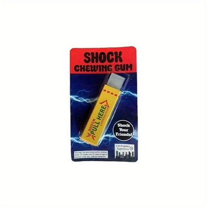Shocking Gum Prank Toy 4 Pack – Realistic Vibrating Fake Chewing Gum Electric Shock Joke Candy, Funny Gag Gift for Kids Teens & Adults, Party Favor, April Fools Trick, Mixed Colors