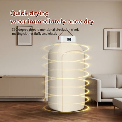 Foldable Clothes Dryer Smart Touch Screen Two-Speed Control Timer Function with Dry Bag Quick Drying Compact Design for Apartments Dorms RVs Home Upgraded Economic