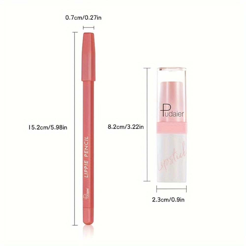 Glitter Lip Gloss & Lip Liner Set 2-Piece – Berry Shine Diamond Finish, Hydrating Squalane Formula, Long Lasting Glossy Sparkle Lip Kit for Women, 10 Color Combos Available