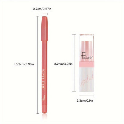 Glitter Lip Gloss & Lip Liner Set 2-Piece – Berry Shine Diamond Finish, Hydrating Squalane Formula, Long Lasting Glossy Sparkle Lip Kit for Women, 10 Color Combos Available