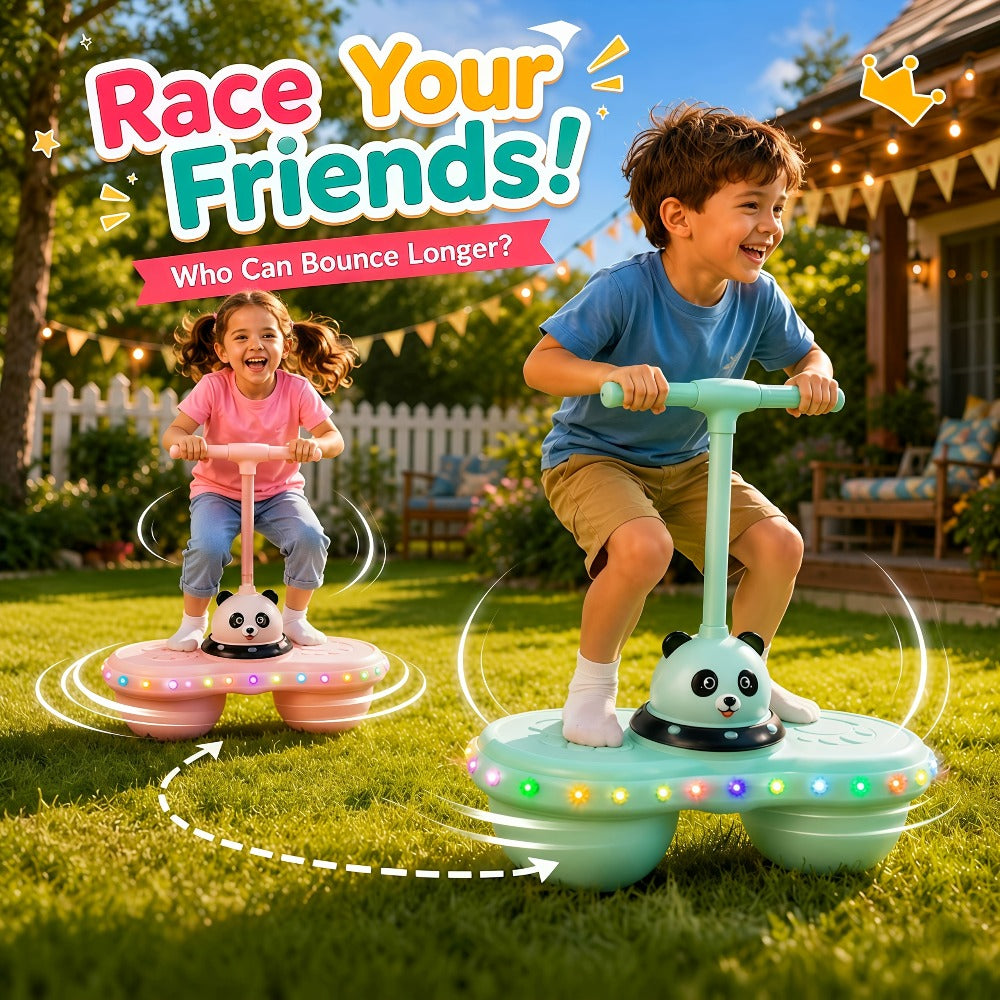 Rainbow LED Bouncing Ball for Kids & Adults – Light Up Glow Sensory Toy for Balance Coordination Indoor Outdoor Active Play Gift Boys Girls Ages 3+