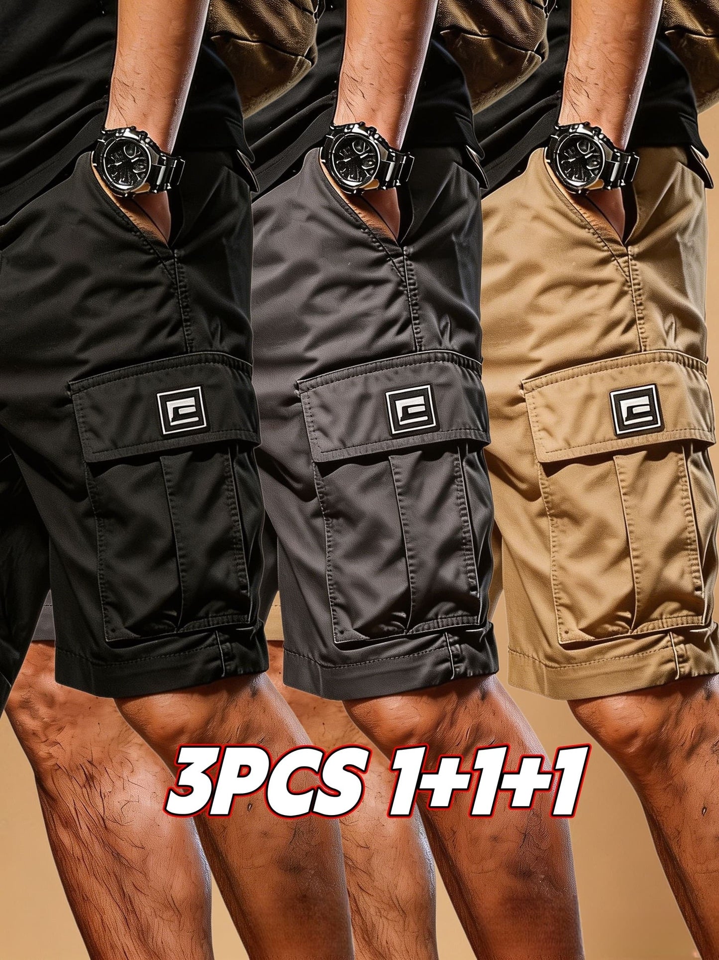 Men's Cargo Shorts - Drawstring Waist With Pockets Weekend Style 215653