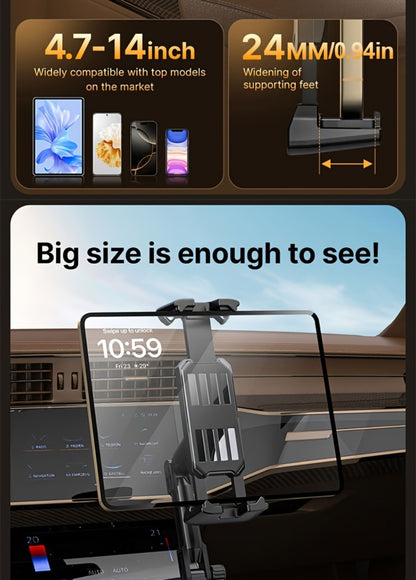 Car Phone Holder Cup Mount - Adjustable 4-13 Inch Device Stand, Universal Vehicle Cup Holder Phone Mount, Stable Grip for Safe Driving, TP08 Water Cup Style Bracket