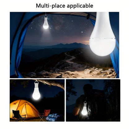 Emergency Light Bulb for Power Outages 2000mAh Rechargeable LED 6000K with Backup Battery – Auto-On Failure Detection, Hangable Emergency Lighting for Home Camping Power Failure, 4 8 12 Pack